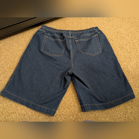 Just My Size Blue Denim Shorts, 2X - Picture 3 of 3